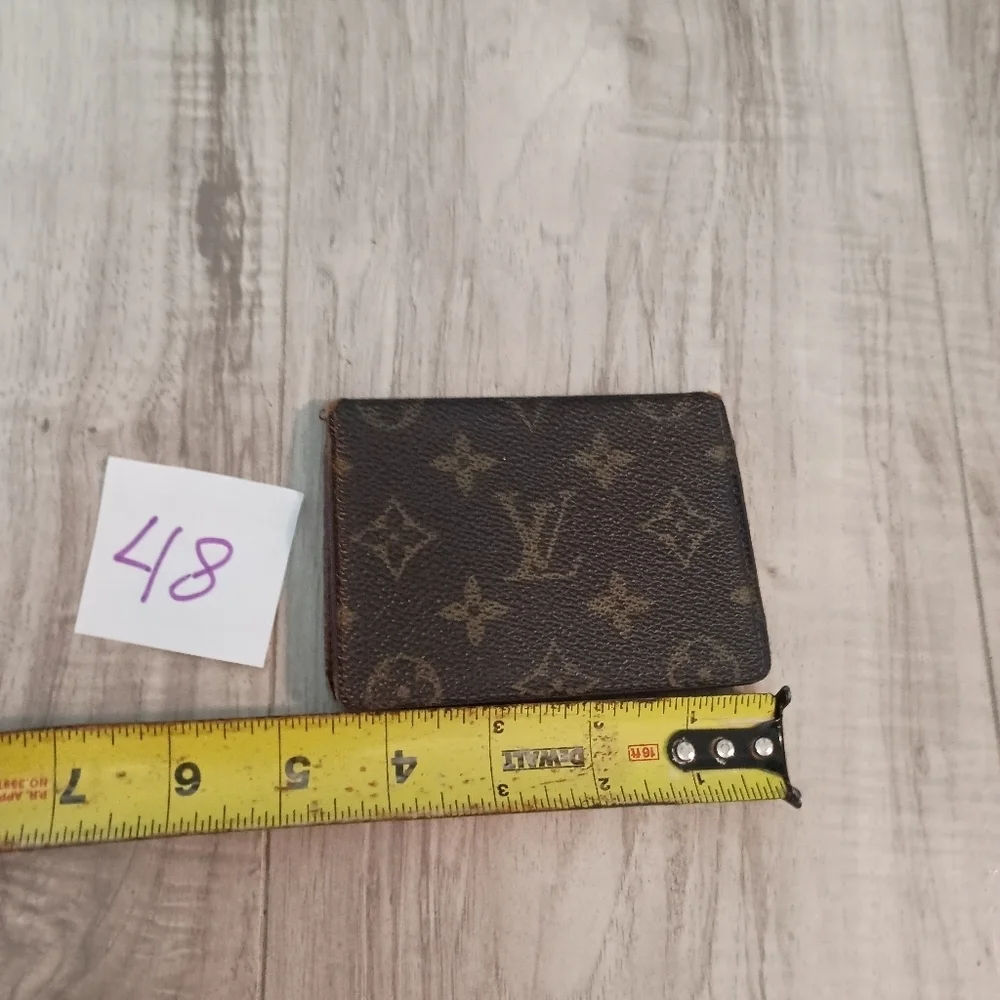 Auth Louis Vuitton Monogram Visible Pass Case Porte 2 Cartes Vertical